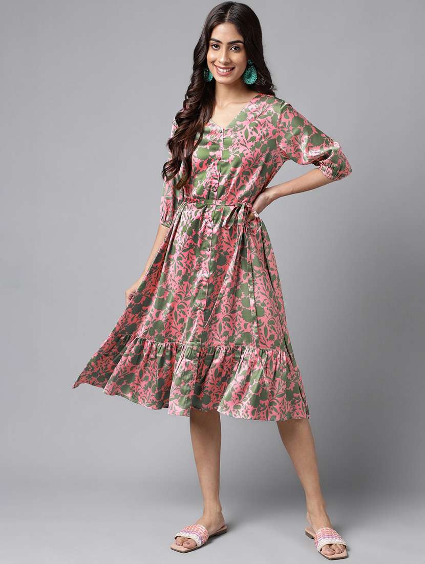 women's tiered dress floral dress - 20133088 - Zoom Image - 0