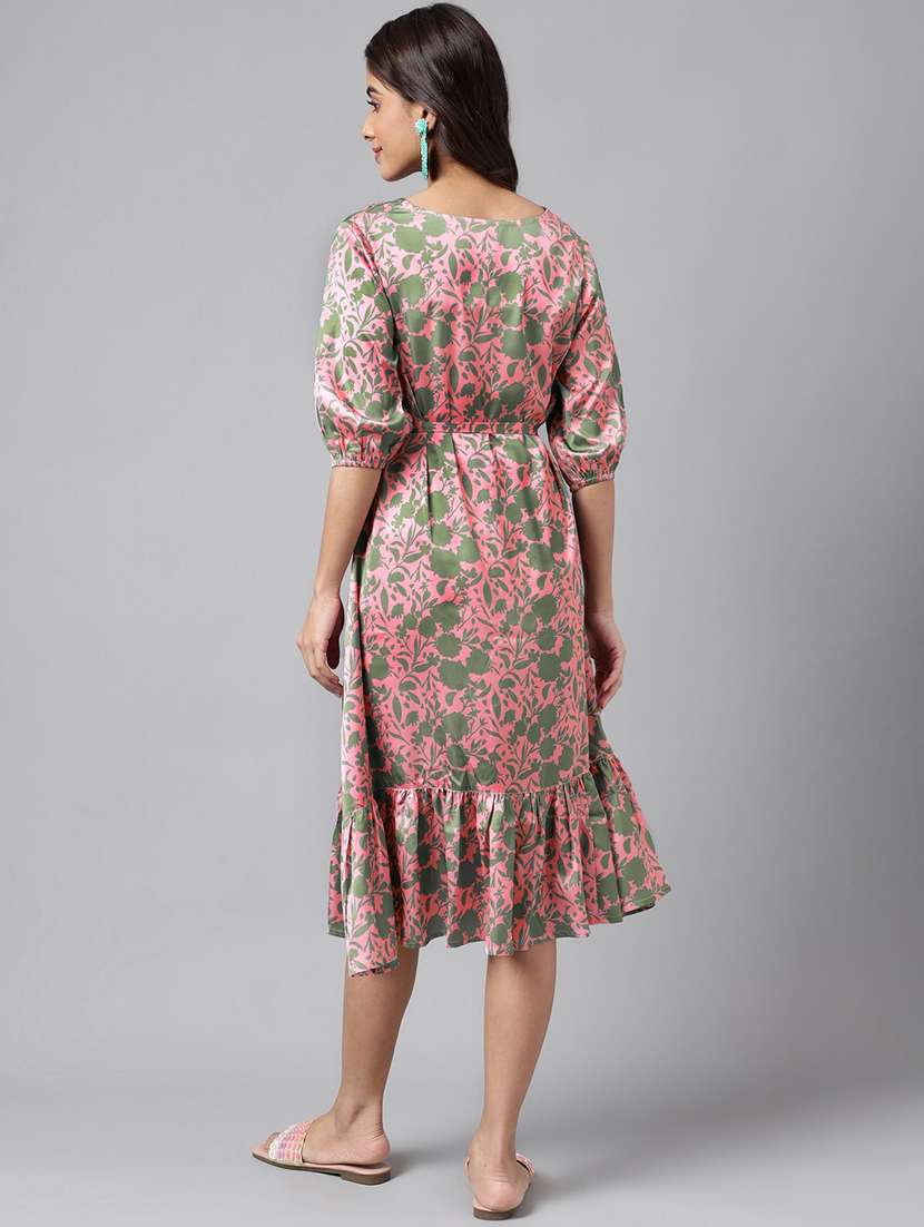 women's tiered dress floral dress - 20133088 - Standard Image - 2