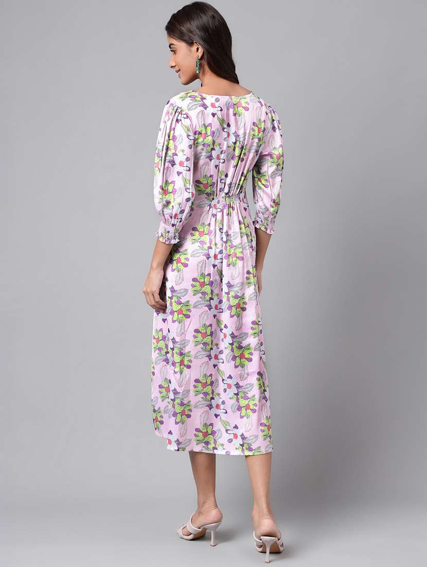 women's fit & flare floral dress - 20133089 -  Standard Image - 2