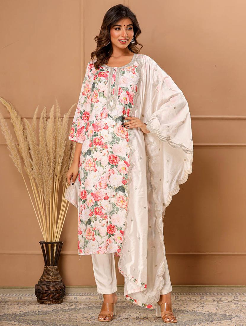 multi colored floral print gotta work suit set - 20133298 - Standard Image - 2