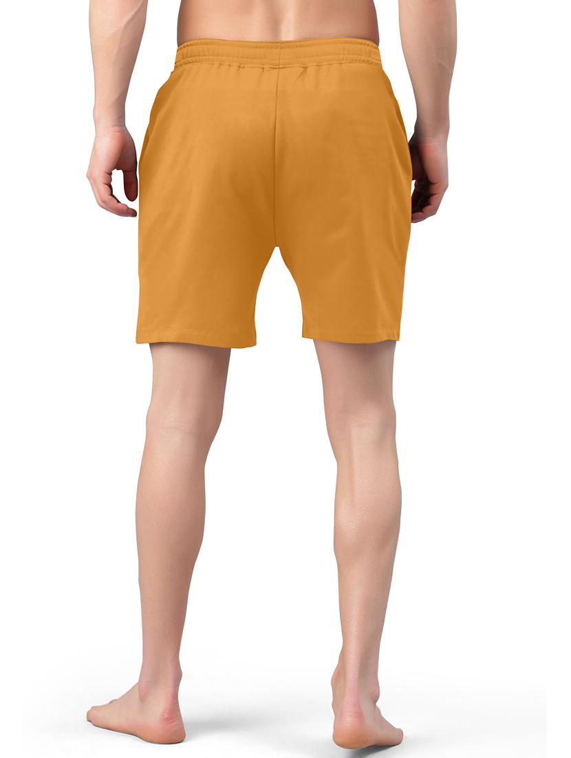 yellow color block mid rise short - 20133382 - Standard Image - 2