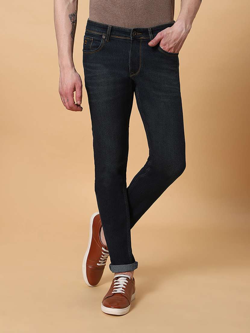 mens slim fit plain jeans