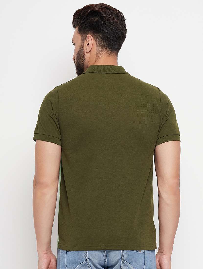 men's color block cotton polo t-shirt - 20133762 -  Standard Image - 2