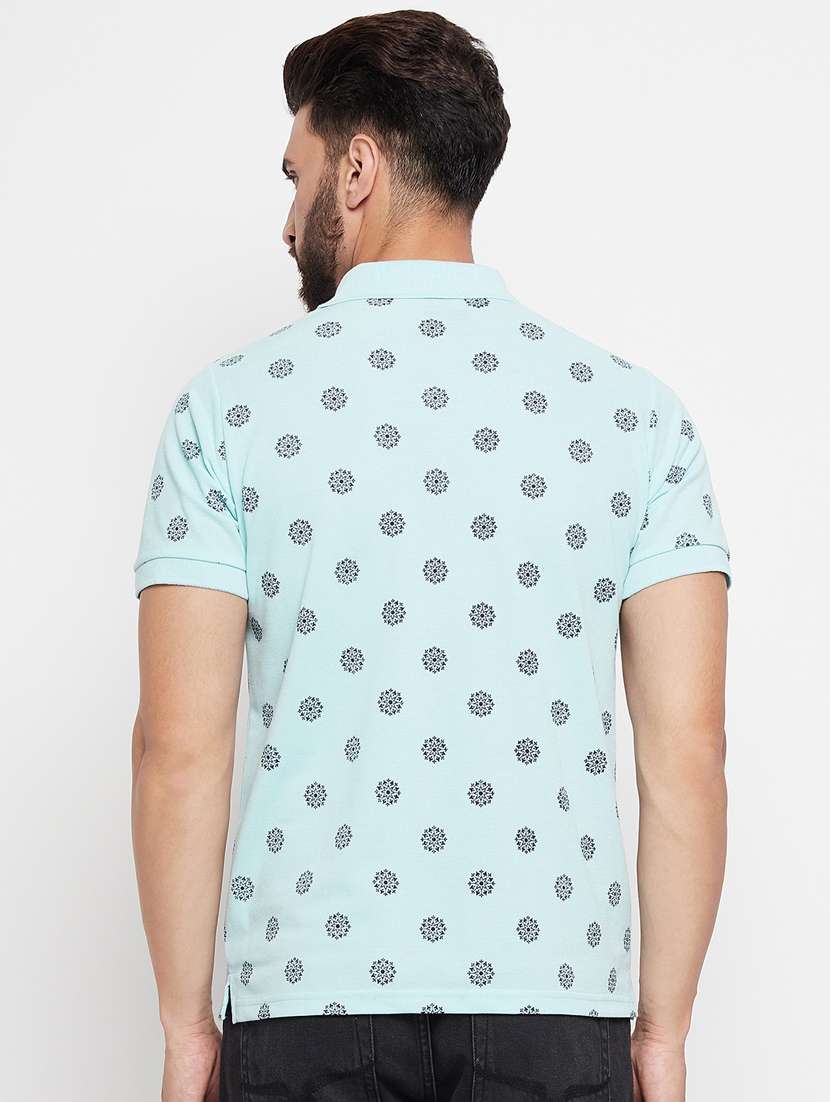 men's printed cotton polo t-shirt - 20133771 -  Standard Image - 2