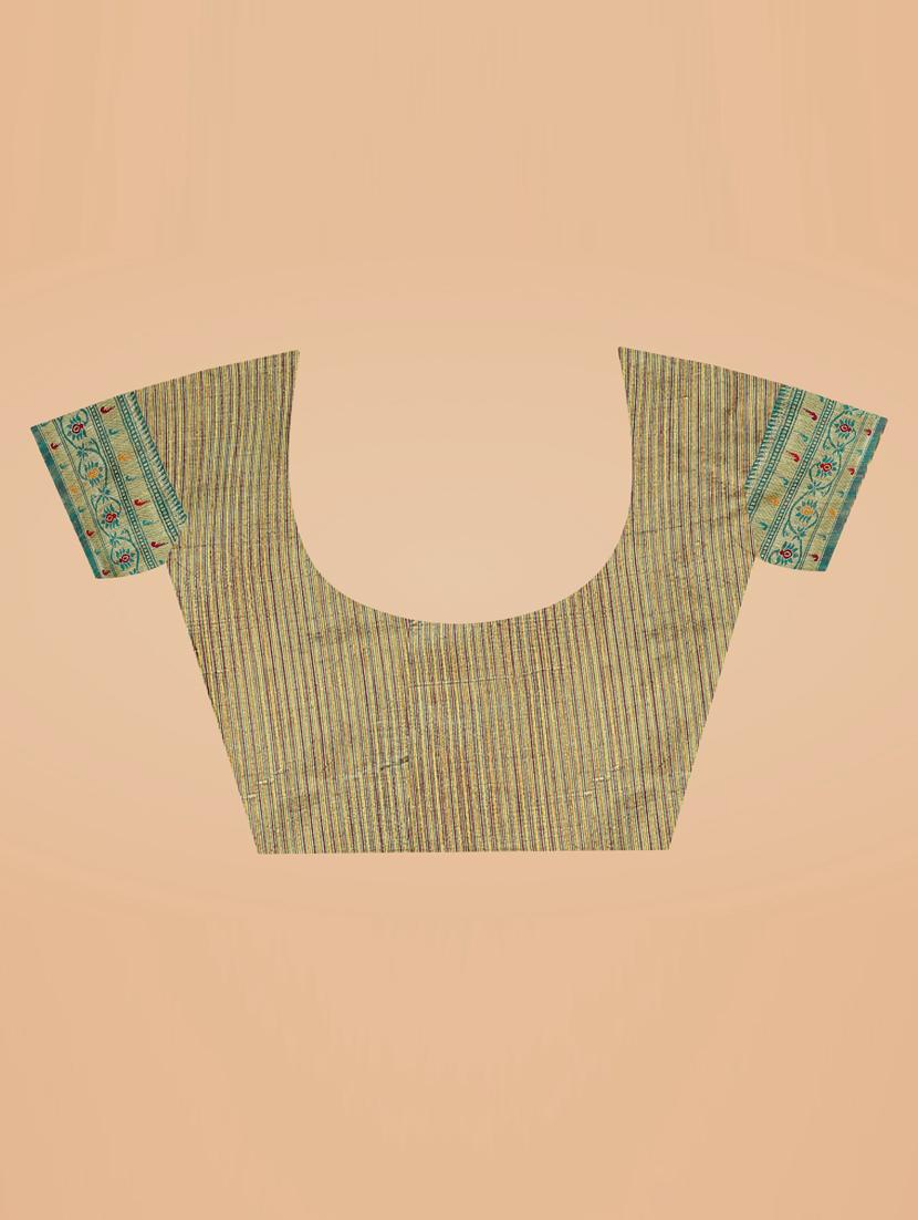 blue banarasi saree with blouse - 20133797 - Standard Image - 2