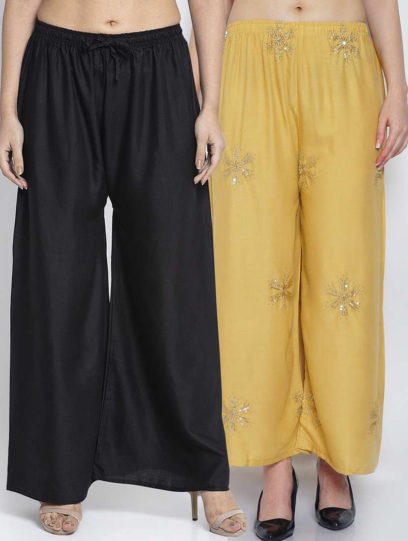 pack of 2 relaxed fit palazzos
