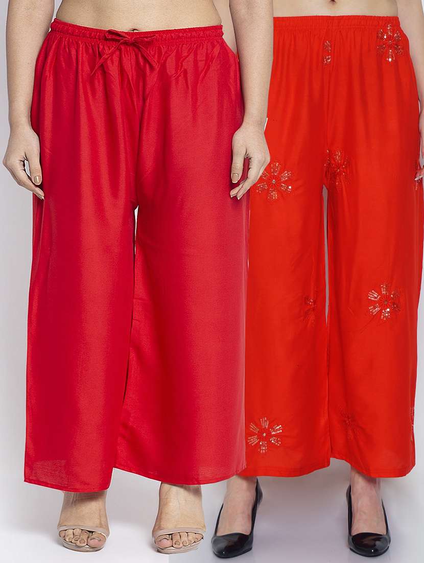 pack of 2 relaxed fit palazzos - 20134820 -  Zoom Image - 0