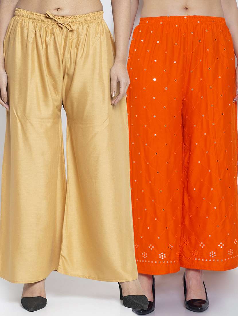pack of 2 relaxed fit palazzos - 20134857 -  Zoom Image - 0
