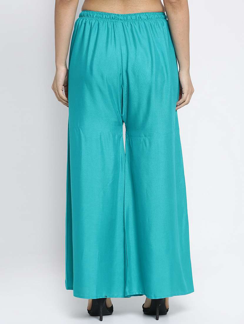 pack of 2 solid flared palazzo - 20134976 -  Standard Image - 2