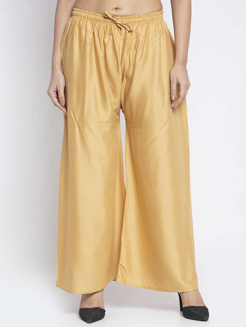 pack of 2 solid flared palazzo - 20135115 -  Standard Image - 2