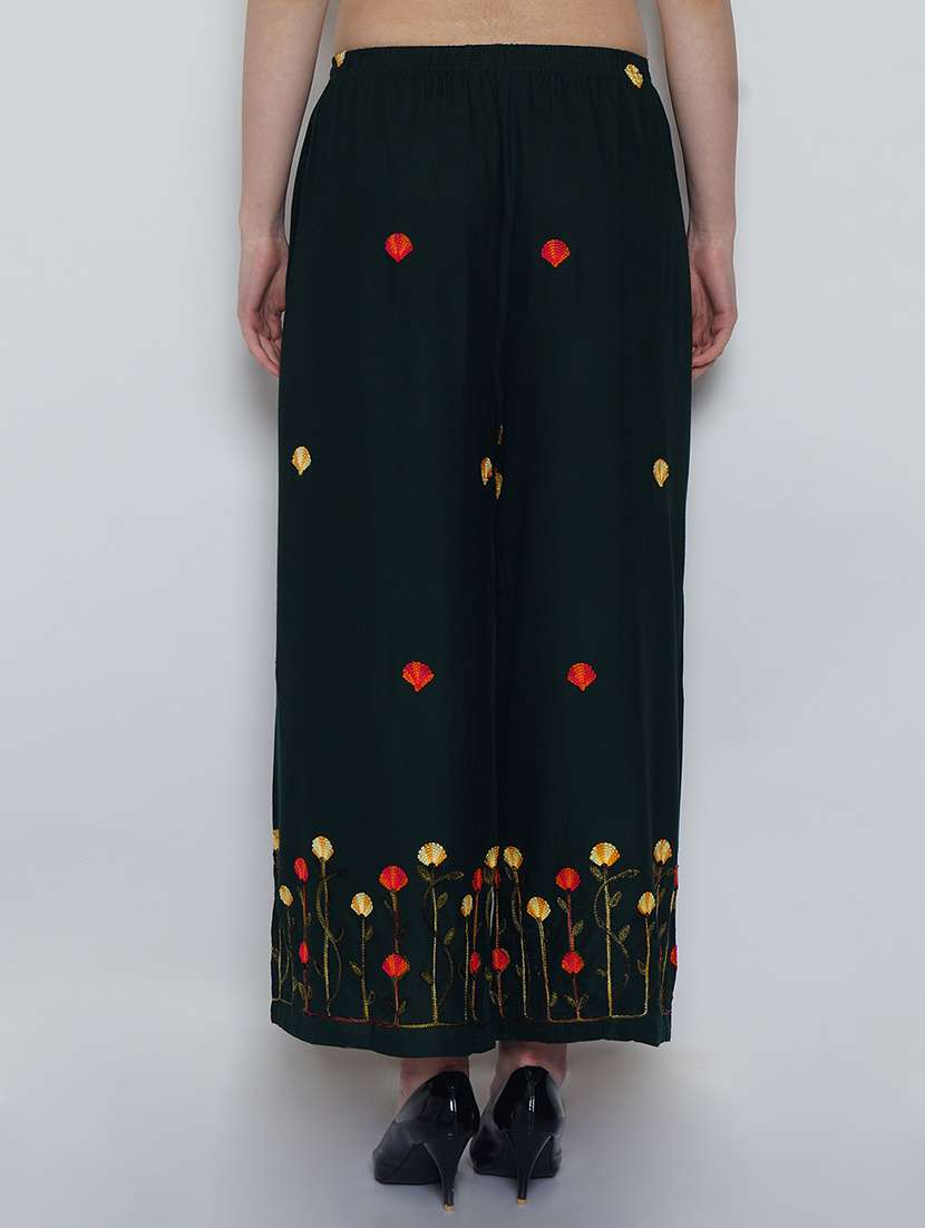 pack of 2 solid flared palazzo - 20135120 -  Standard Image - 2