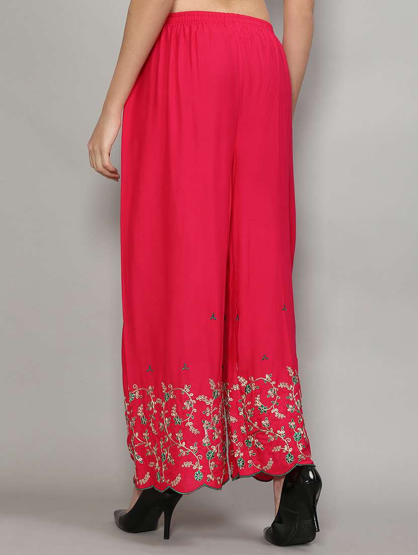 pack of 2 solid flared palazzo - 20135135 -  Standard Image - 2