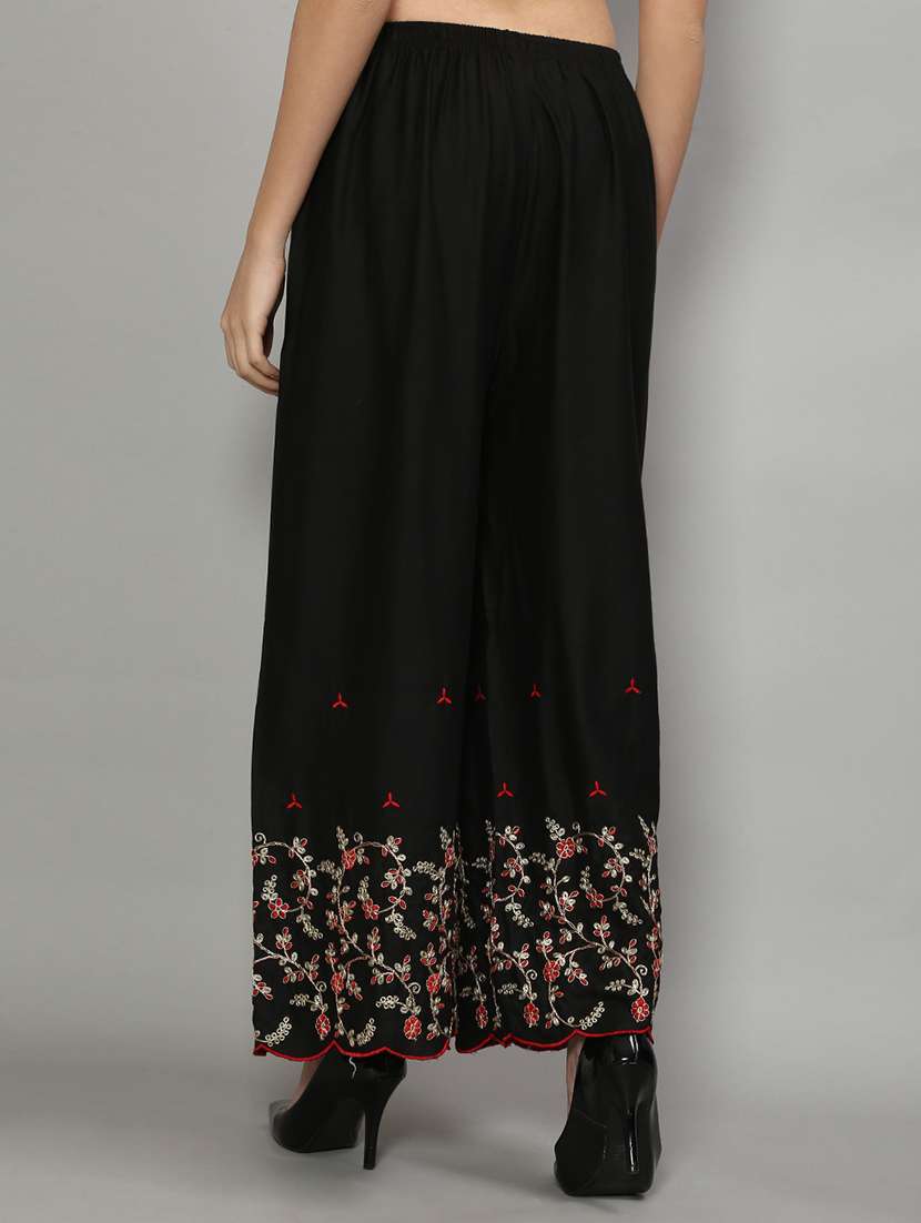 pack of 2 solid flared palazzo - 20135149 -  Standard Image - 2