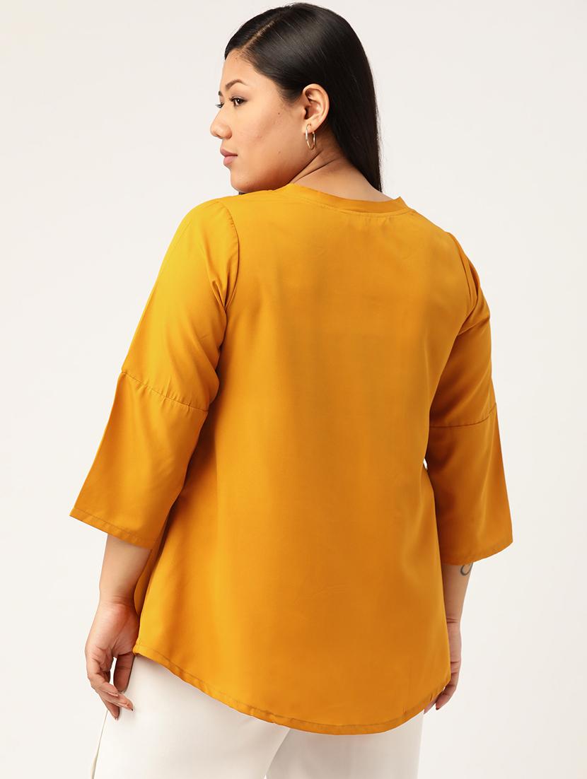 women's asymmetric round neck top - 20135372 - Standard Image - 2