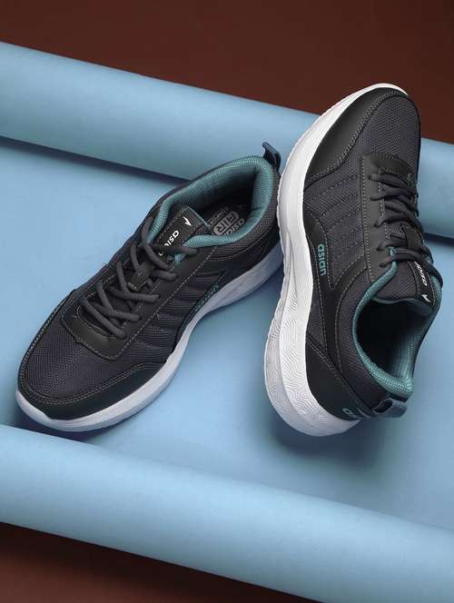 grey lace up sport shoes - 20135463 -  Standard Image - 0