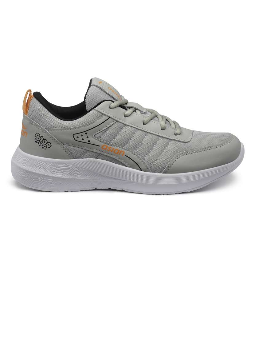 grey lace up sport shoes - 20135464 - Standard Image - 2