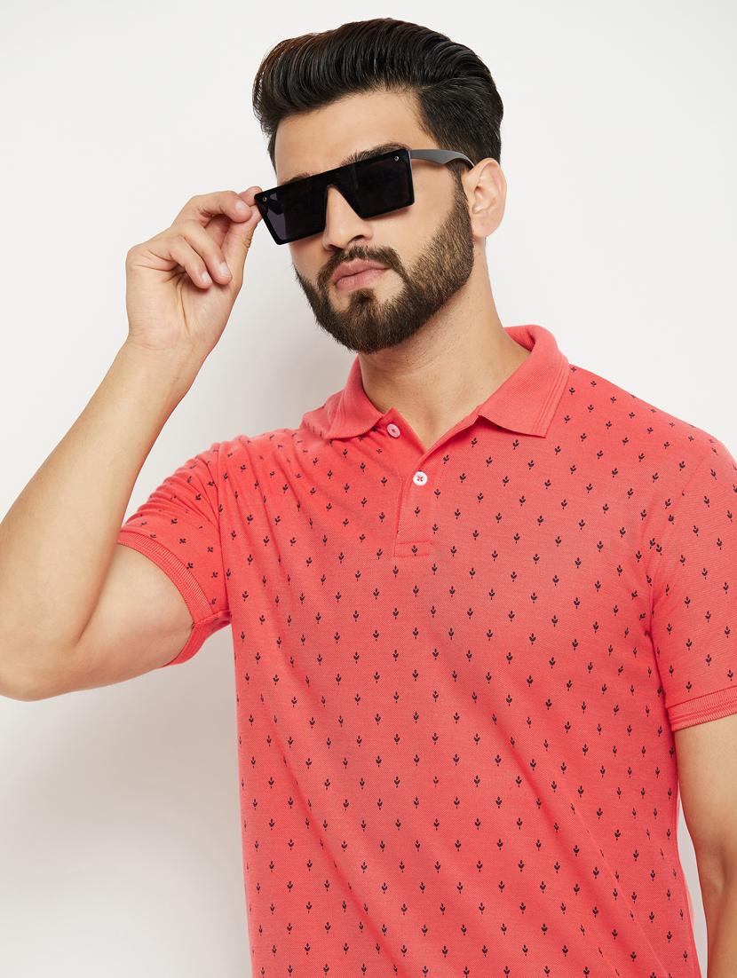 men printed polo t-shirt - 20136466 - Standard Image - 2