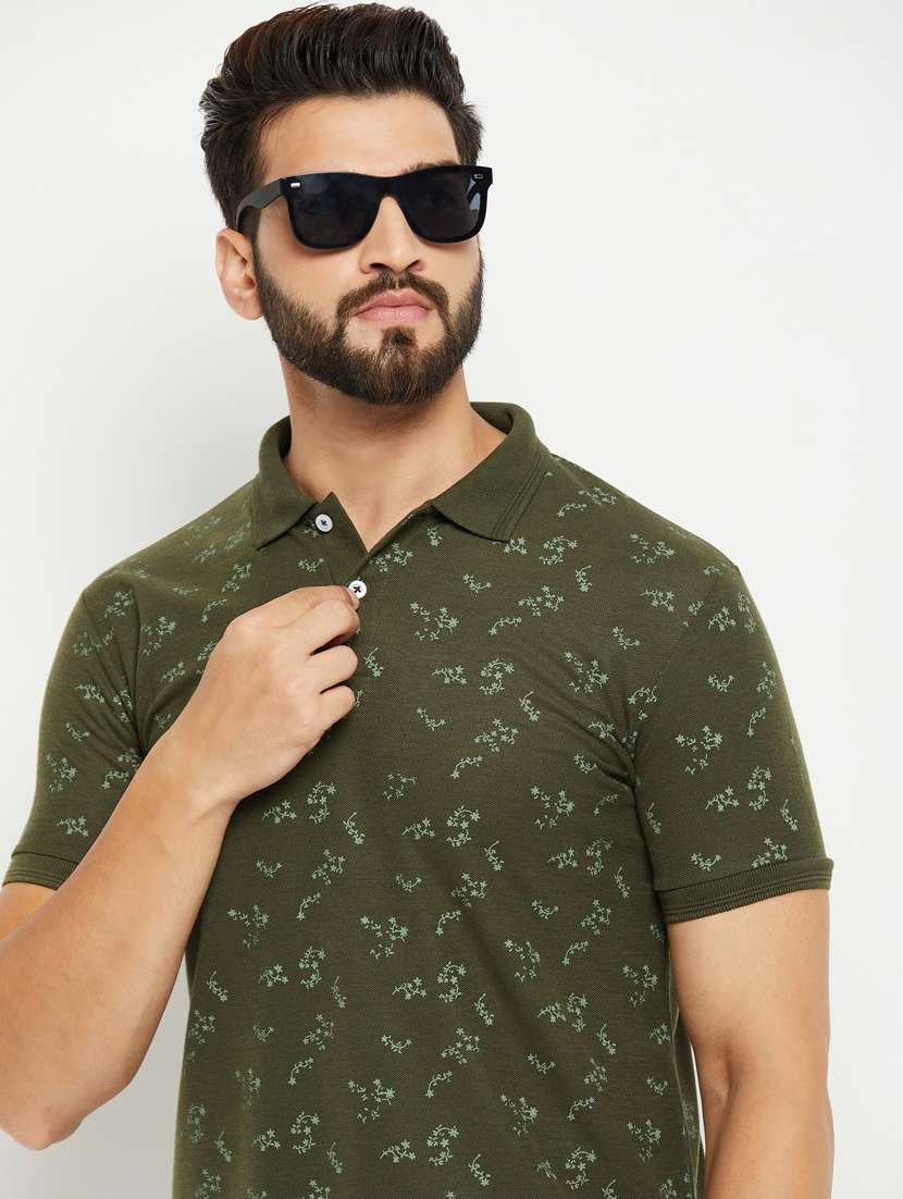 men printed polo t-shirt - 20136482 -  Standard Image - 2