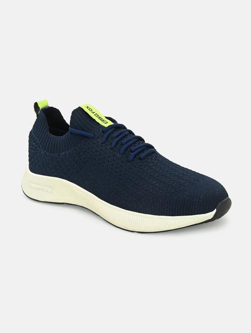 blue textured lace up sneaker - 20136658 -  Standard Image - 0