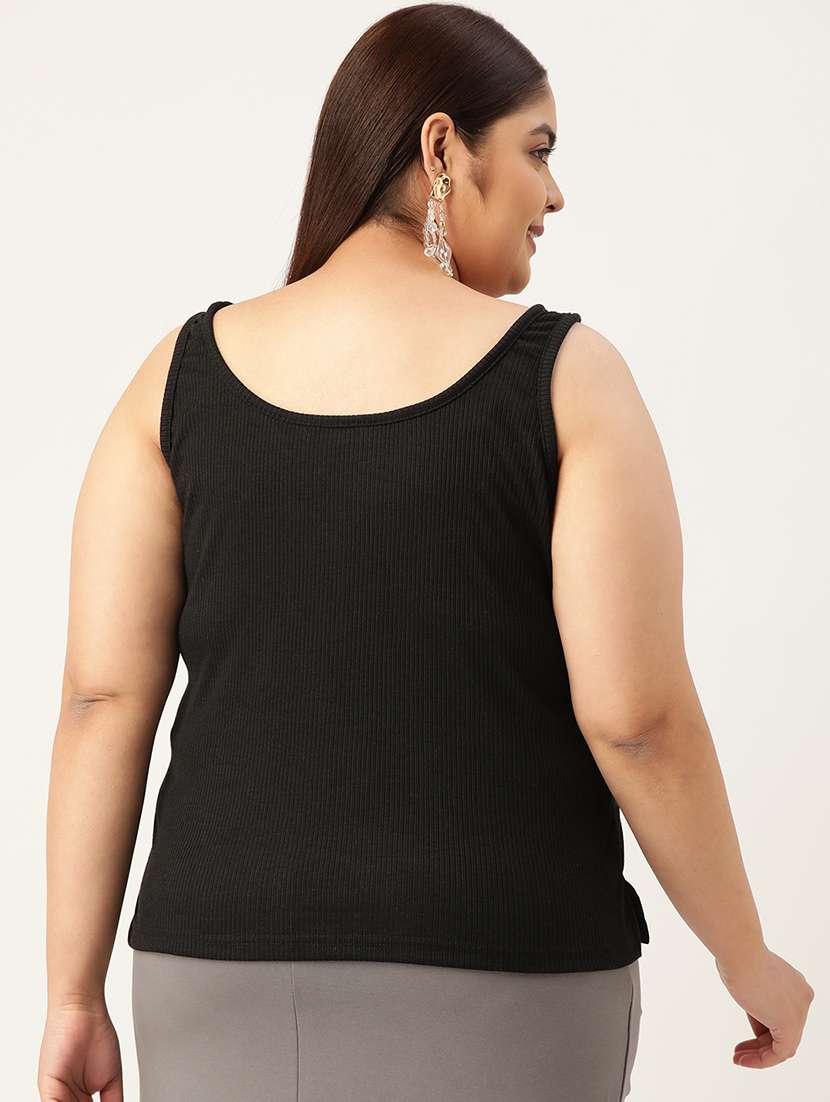 women's straight round neck top - 20136663 -  Standard Image - 2