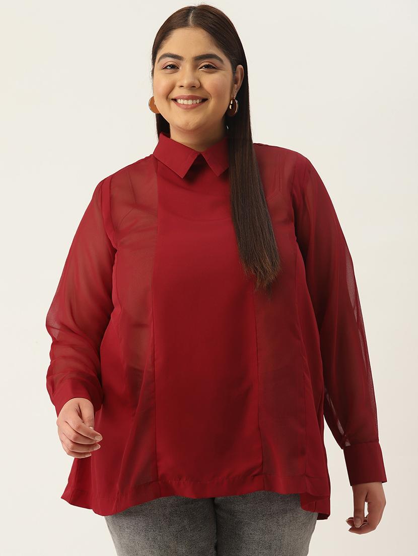 women's a line collared top - 20136718 - Zoom Image - 0