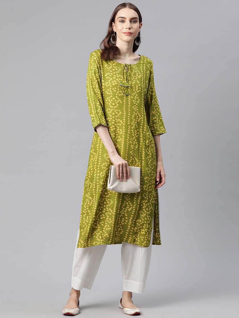 women's straight kurta - 20136753 - Standard Image - 2