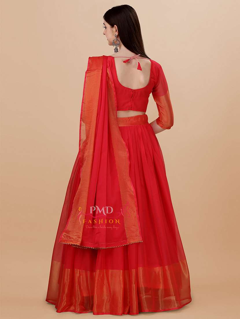 women pink flared lehenga - 20136939 -  Standard Image - 2