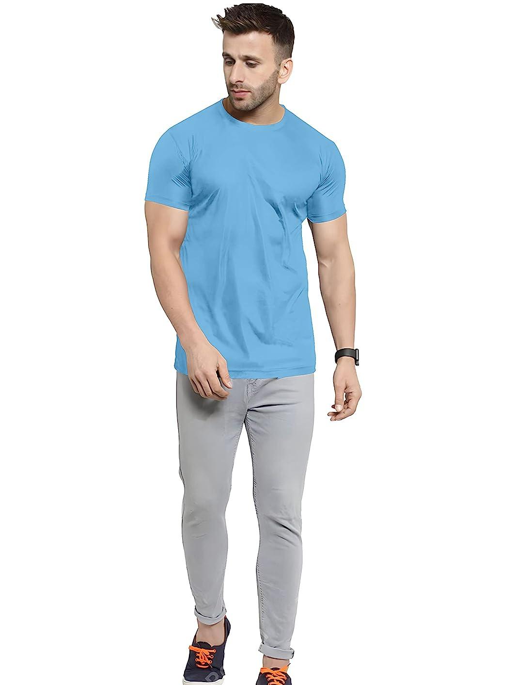 age19 collar blue lycra tshirt - 20148286 - Standard Image - 2