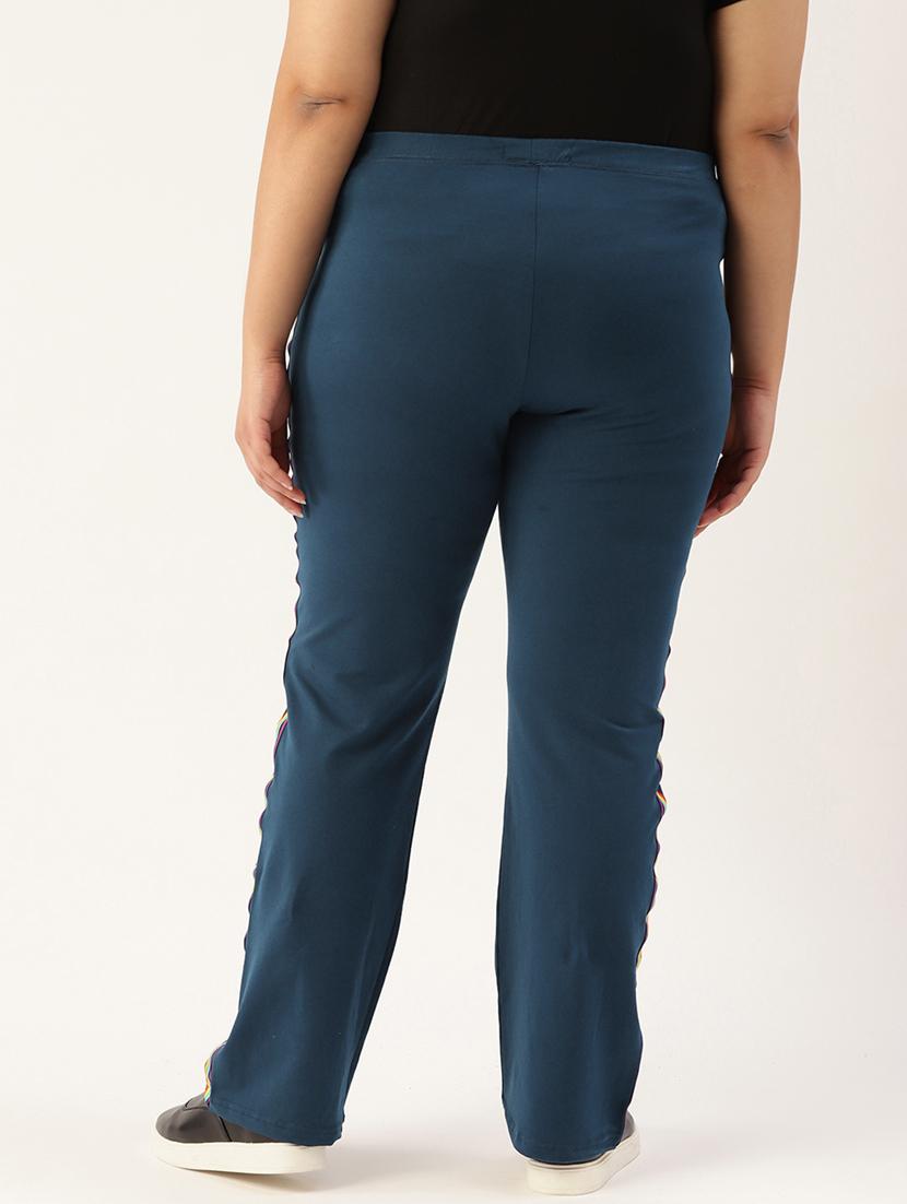 women plus size side striped full length jegging - 20148613 - Standard Image - 2