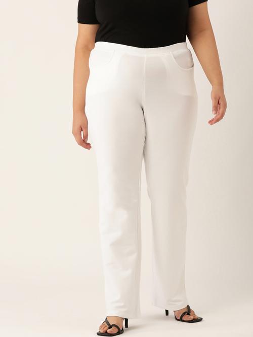 women solid color high rise jegging - 20148623 - Standard Image - 0