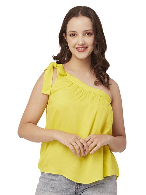 women's a line single shoulder top - 20148982 - Standard Image - 0
