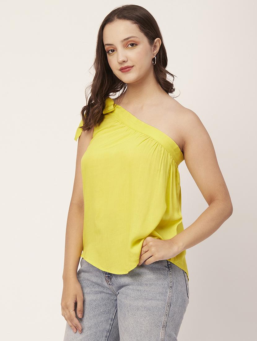 women's a line single shoulder top - 20148982 - Standard Image - 2