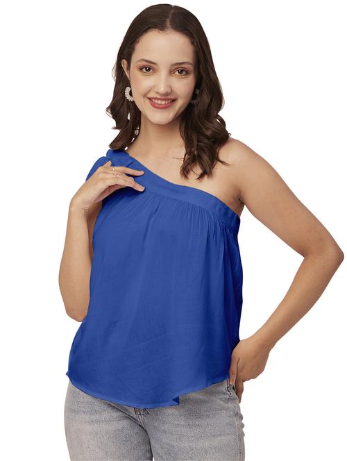 women's a line single shoulder top - 20148985 -  Standard Image - 0