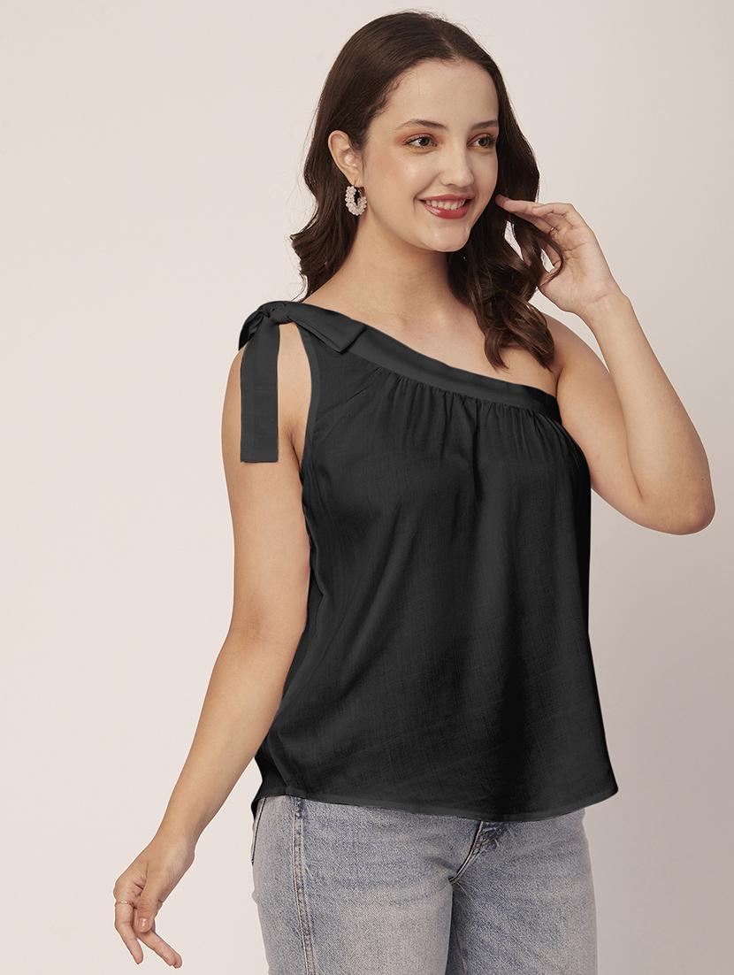 black viscose regular shirt - 20148986 - Standard Image - 2