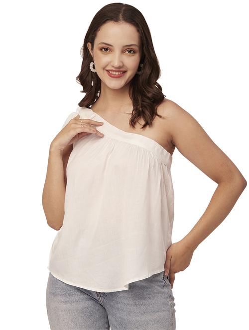 women's a line single shoulder top - 20148988 -  Standard Image - 0
