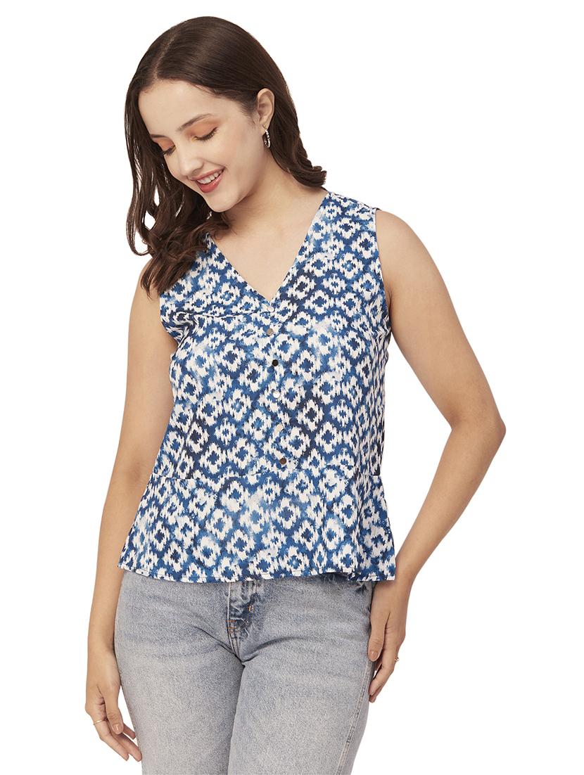 women's a line v neck top - 20148997 -  Zoom Image - 0