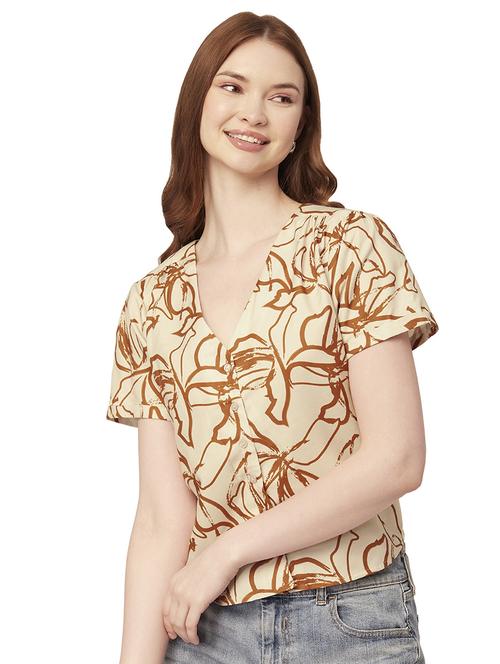 women's straight v neck top - 20149010 - Standard Image - 0