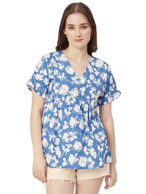 women's peplum v neck top - 20149032 - Standard Image - 0