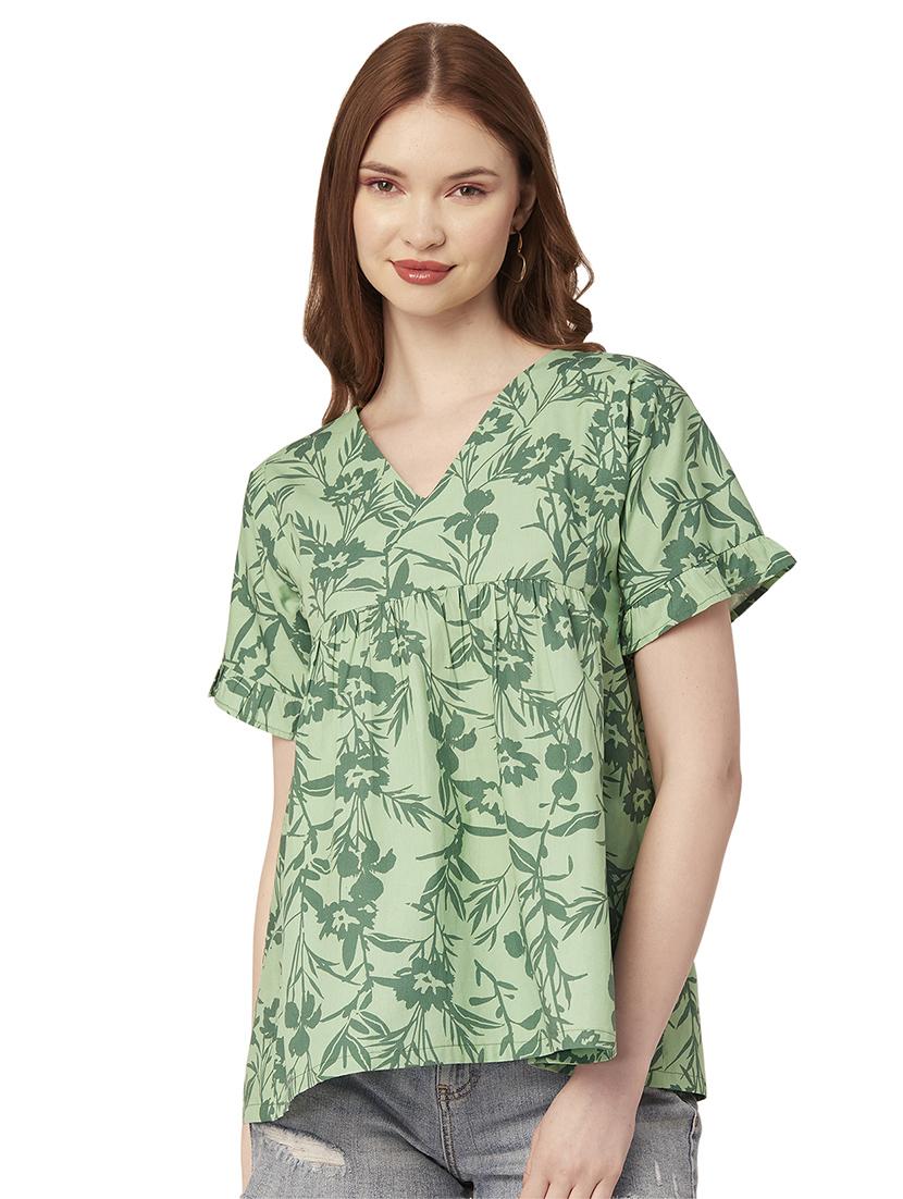 women's a line v neck top - 20149033 - Zoom Image - 0