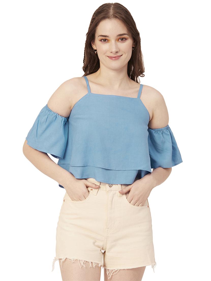 women's layered shoulder strap top - 20149044 - Zoom Image - 0