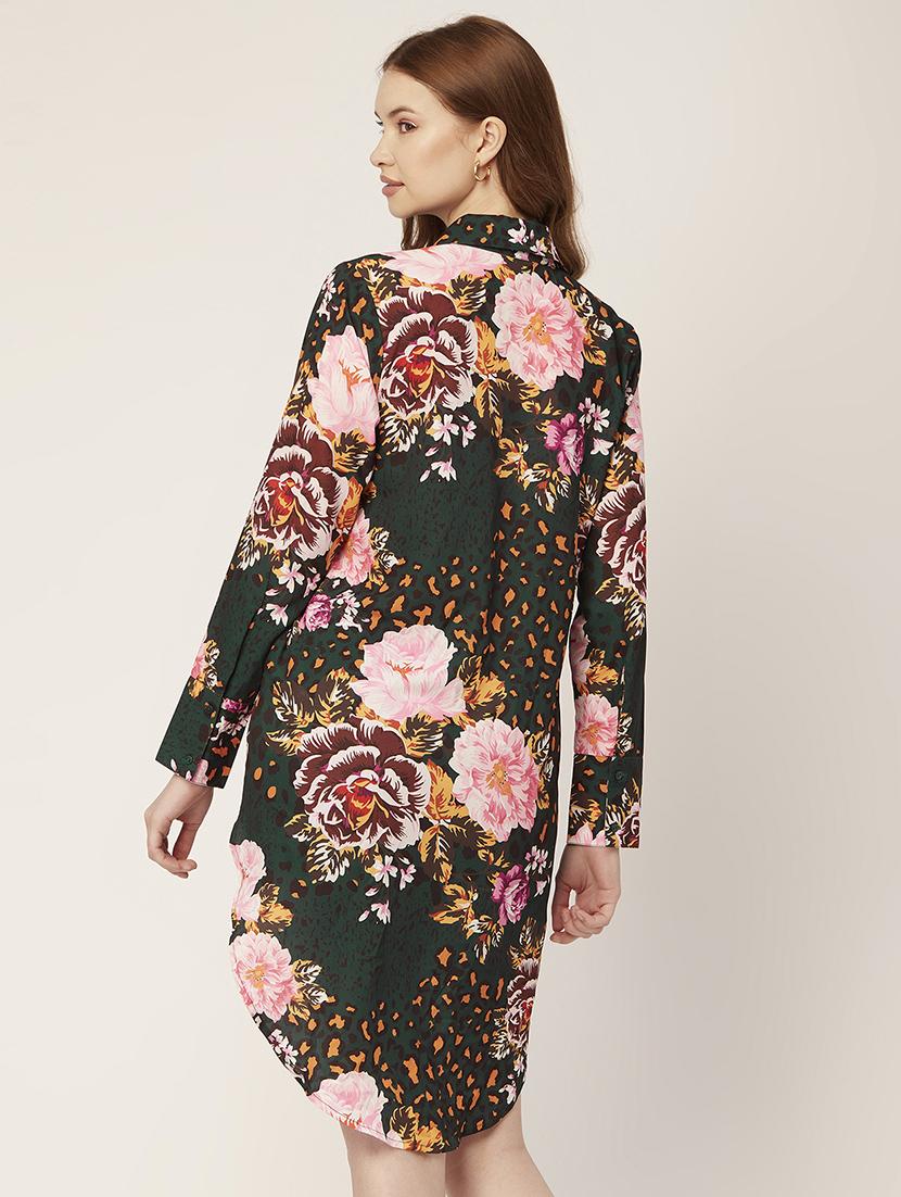 women's high low floral dress - 20149063 - Standard Image - 2