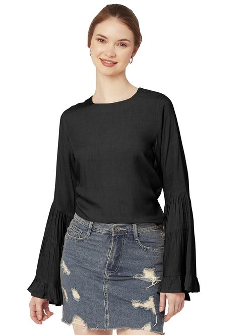 women's straight round neck top - 20149072 -  Standard Image - 0