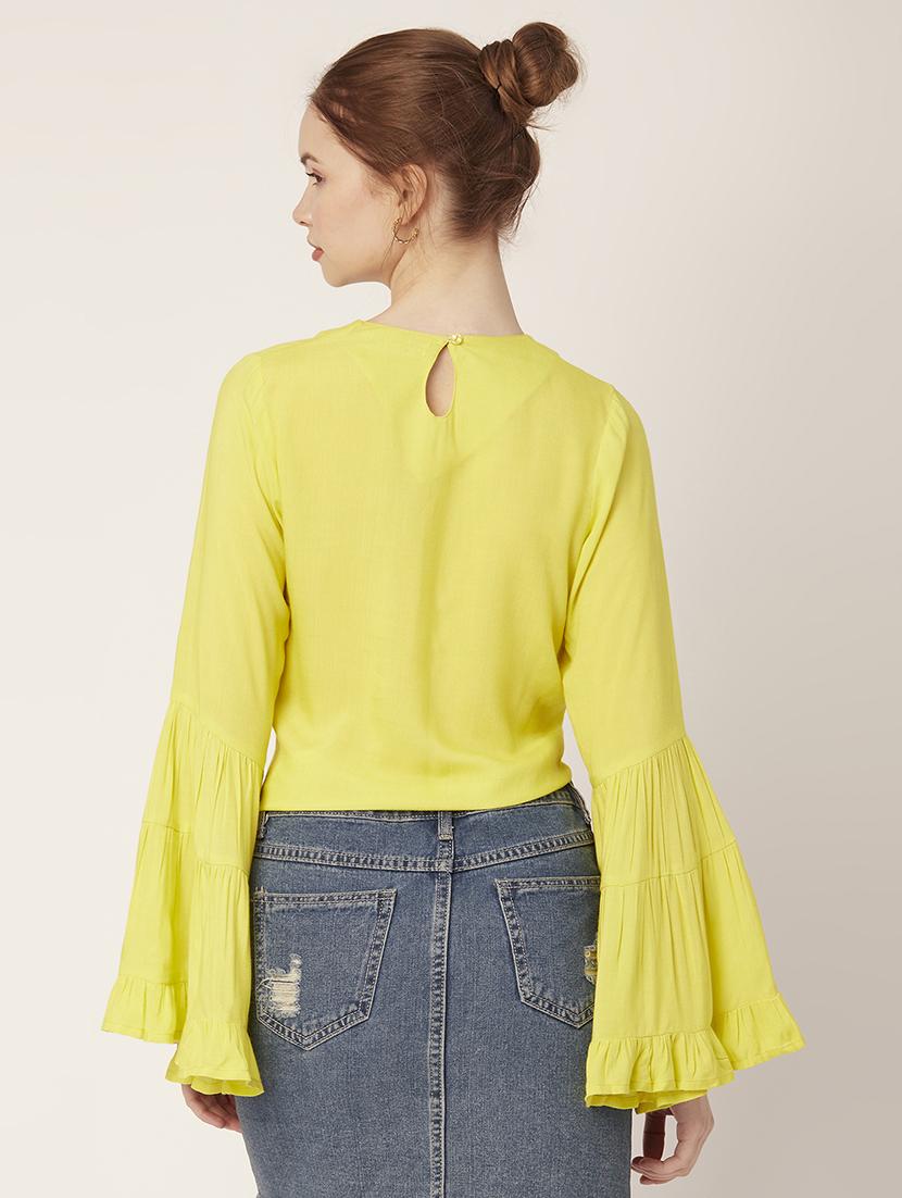 women's straight round neck top - 20149073 - Standard Image - 2