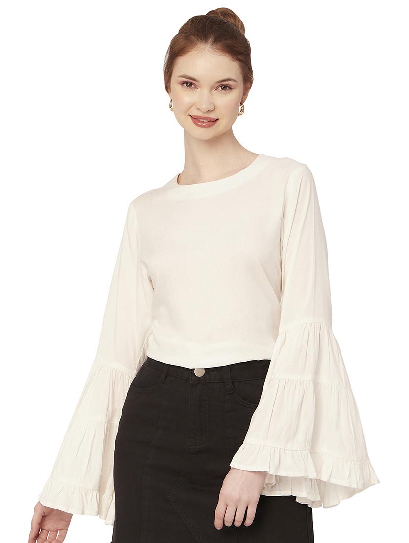 women's straight round neck top - 20149079 - Zoom Image - 0