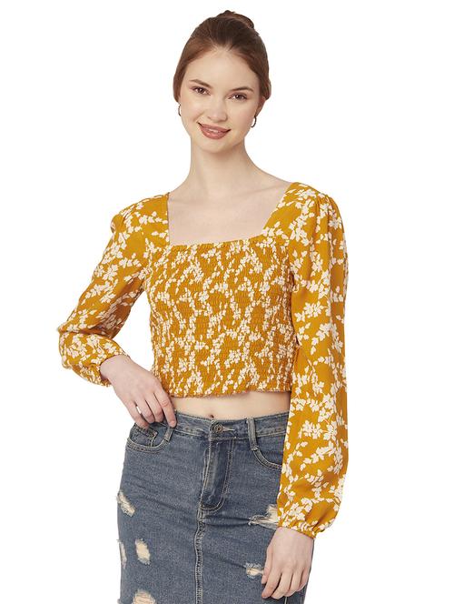 women's crop square neck top - 20149089 - Standard Image - 0