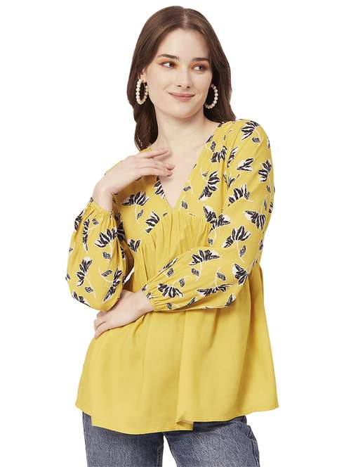 women's a line v neck top - 20149094 - Standard Image - 0