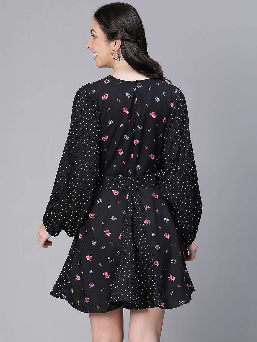 women's fit & flare floral dress - 20149213 -  Standard Image - 2