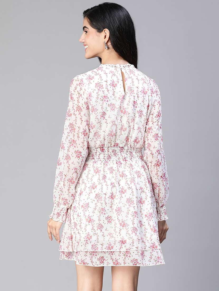 women's layered floral dress - 20149239 - Standard Image - 2
