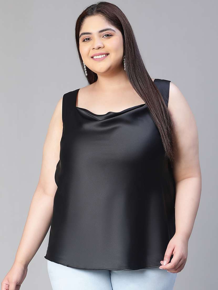women's straight cowl neck top - 20149268 - Zoom Image - 0