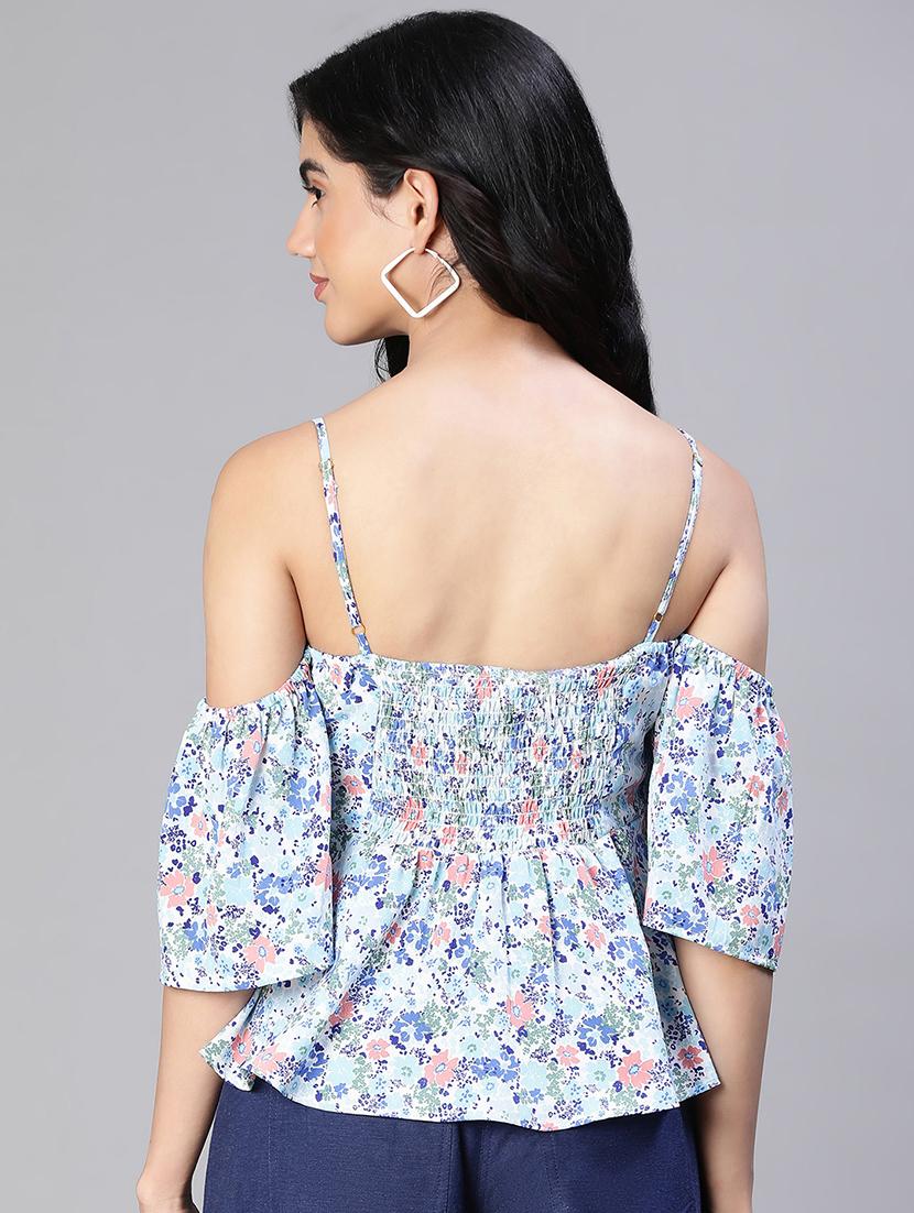 women white floral printed top - 20149293 - Standard Image - 2